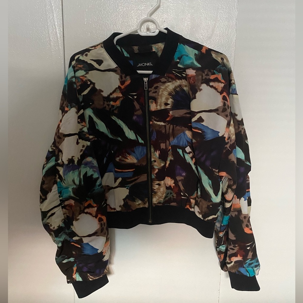 Monki Cropped Bomber Jacket